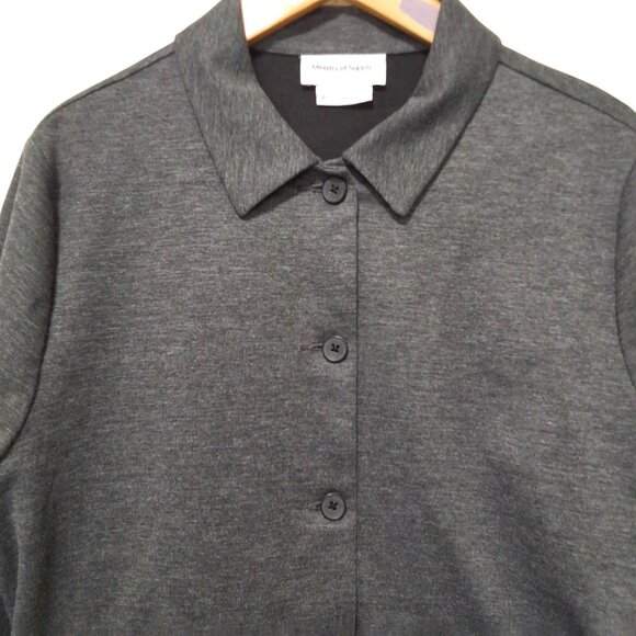 Ministry Of Supply Womens Fusion Chore Jacket Heathered Gray Sz 8 - Picture 4 of 10